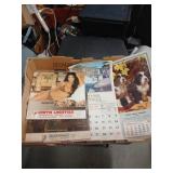 Lot of vintage advertising calendars Ridge Meat