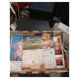 Lot of vintage advertising calendars, Portage