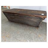 Antique primitive tabletop dough box- 30 x 9 x