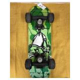 Green graffiti 17in skateboard
