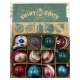 Flat of vintage Christmas ornaments - Poland and