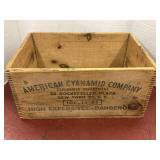 Vintage American Cyanamid Company wooden