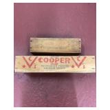 Vintage pasteurized cheese wooden crates
