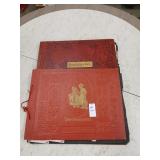 2 antique photo albums with lots of photos