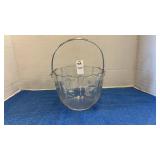 Vintage Fostoria Baroque crystal ice bucket with