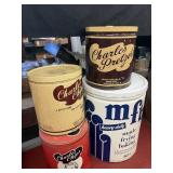 Lot of assorted tins
