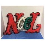 Vintage Noel plastic popcorn art