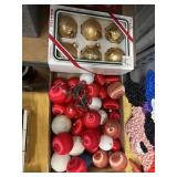 Lot of Vintage satin and Pyramid Christmas