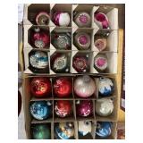 Two boxes of vintage Christmas bulbs 1 Shiny