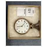 Vintage Waltham rose gold tone pocket watch