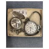 Vintage Orvin and Milan silver tone pocket