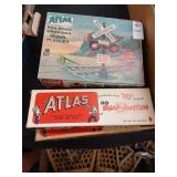 Empty Atlas switch boxes, Lionel HO bilboard set