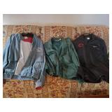 2 size L windbreakers and 1 XL  Yuengling wind