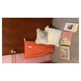 Drapes, pillows, Twin Bed Linens