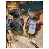 2 sets turkey salt & pepper shakers