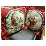 2 Santa pillows