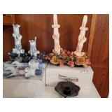 Candles and holder