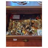 Dresser drawer of costume jewelry