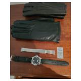 Swiss military watch, watch band & 2 pairs men