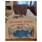 Vera Bradley tote,  Ocean City Beach towel &