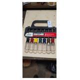 7 piece nut driver set 3/16 through 1/2 in with