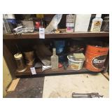 Shelf Lot of Fluids and Hardware