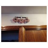 3 heart floral hanging