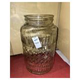 Vintage glass jar ** No lid - 12.5 inches h