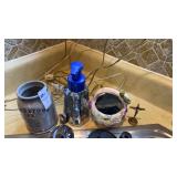 Johnstown Pottery Crock/Soap Dispenser/Porceline