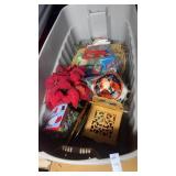 Tote of Christmas Decor