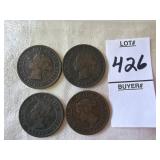 Canada Large Cent coins featuring Queen Victoria