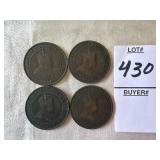 King Edward VII Canadian large one-cent copper