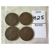 Canadian large one-cent coins