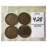 British pre-decimal bronze halfpenny from the