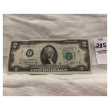1976 misaligned? Two dollar bill