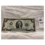 1976 misaligned? Two dollar bill
