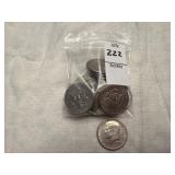 Twenty U.S. Kennedy Half Dollar coins, 1971 and