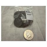 Twenty U.S. Kennedy Half Dollar coins, 1971 and