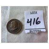 Benjamin Franklin Memorial souvenir token