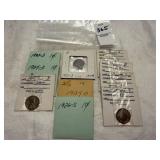 Ten 1920ï¿½s Lincoln wheat pennies