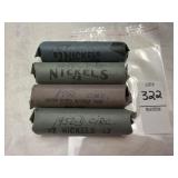One roll of 1952, two rolls of 1958, one roll of