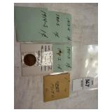 Seven 1910ï¿½s Lincoln wheat pennies