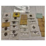 Twenty-six 1930ï¿½s Lincoln steel wheat pennies