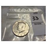 1964 United States Kennedy half dollar