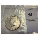 1964 United States Kennedy half dollar