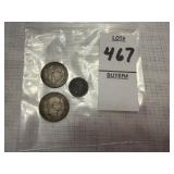 1901 & 1908 Luxembourg 5 Centimes Coins