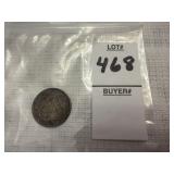 1915 German Empire 1/2 Mark silver coin