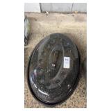 Enamelware oval roasting pan