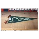 Vintage Ivyside Park Altoona Pa Pennant