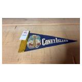 Vintage Coney Island Pennant